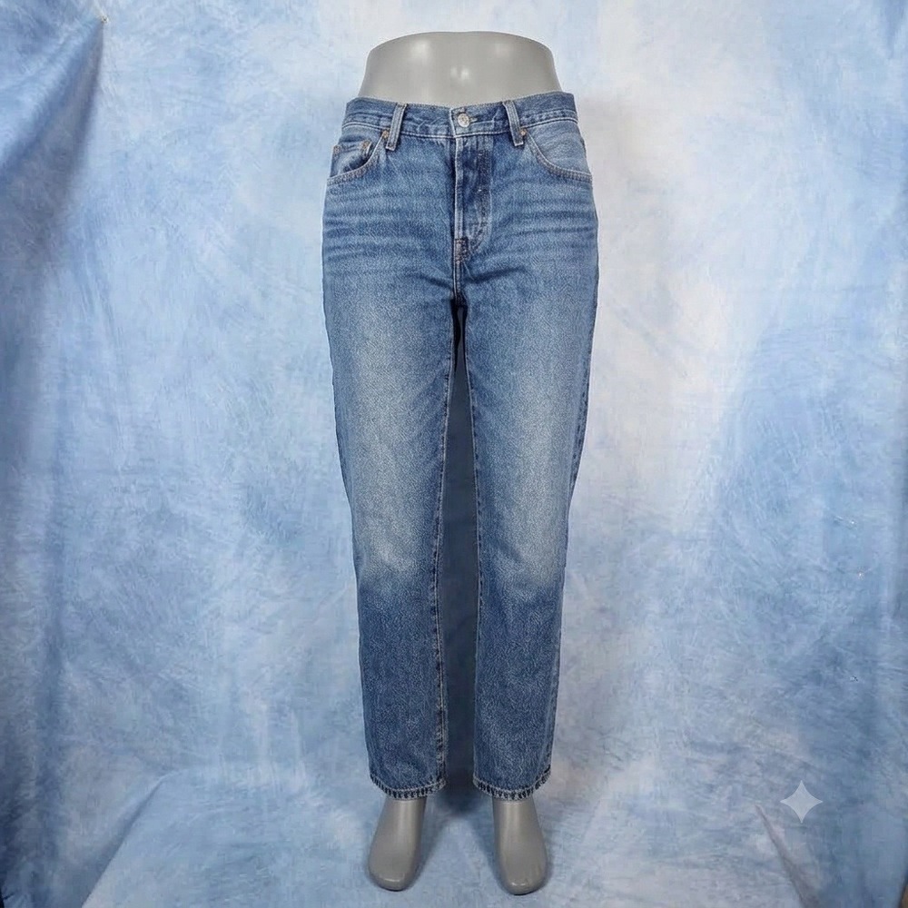 Levis Premium 501 90s Jeans Womens 26 Medium Wash Blue Straight Leg High Rise